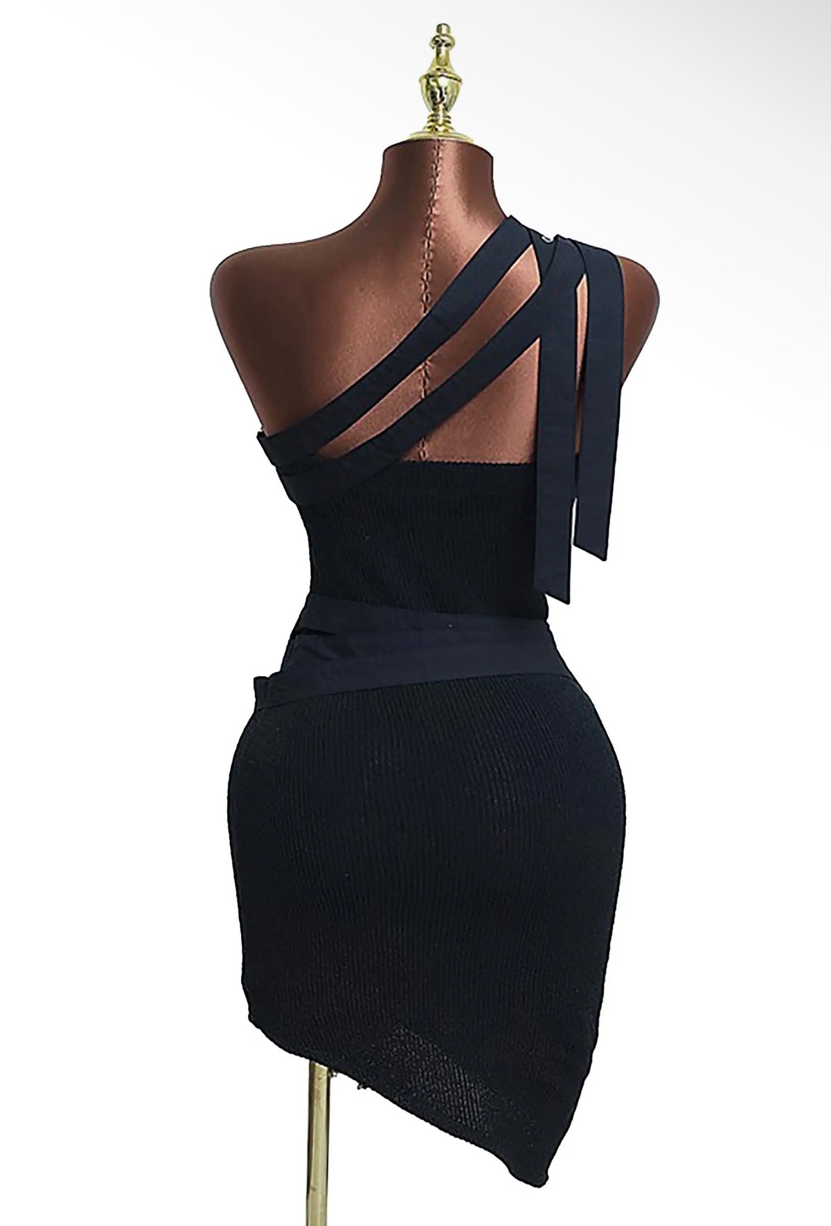 “Knit Lock” Black Dress