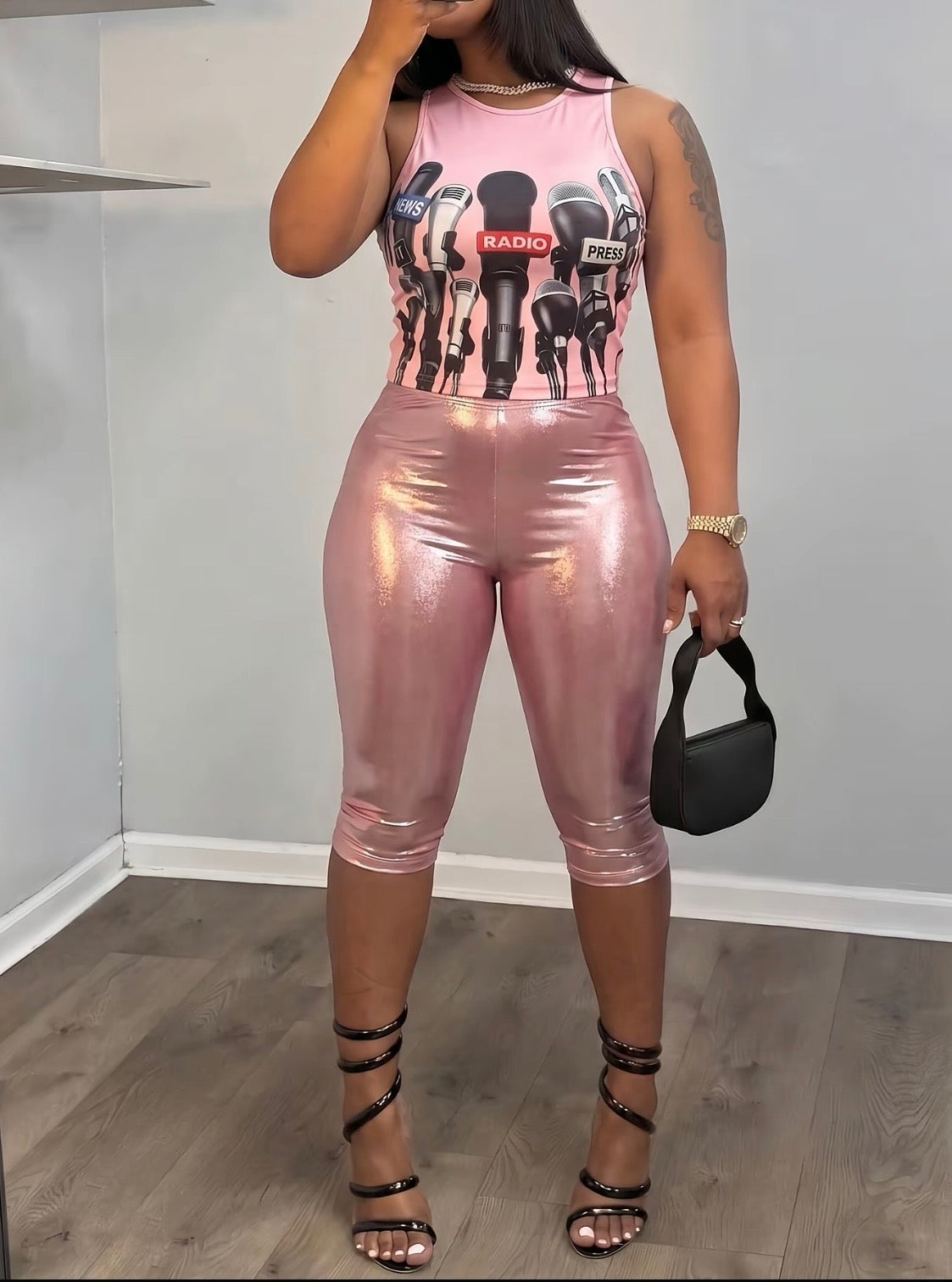 “Radio” Pink 2 Piece Set