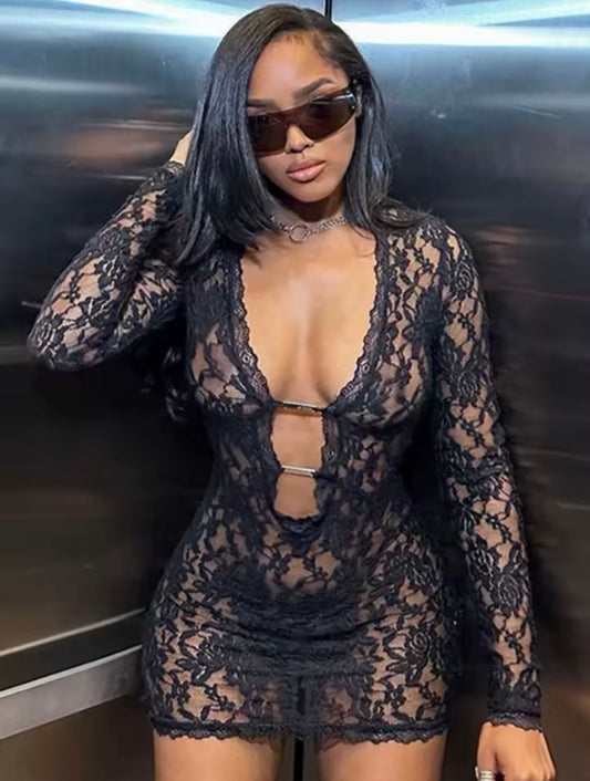 “Mistress” Black Dress