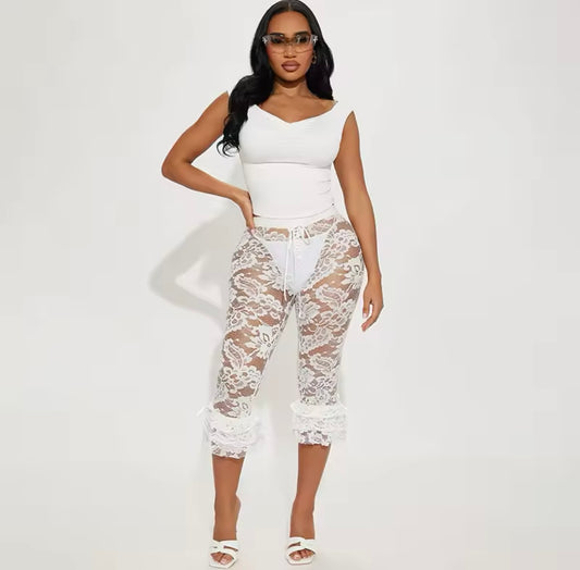 “Laci” White Shorts