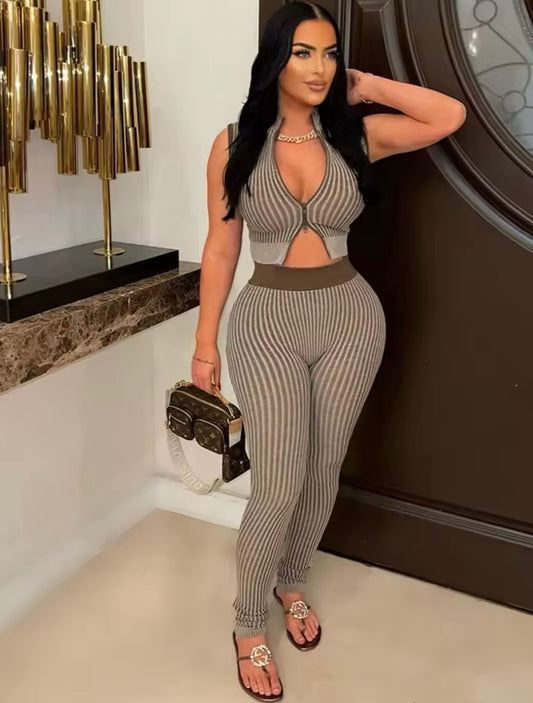 “Delilah” Brown 2 Piece Set