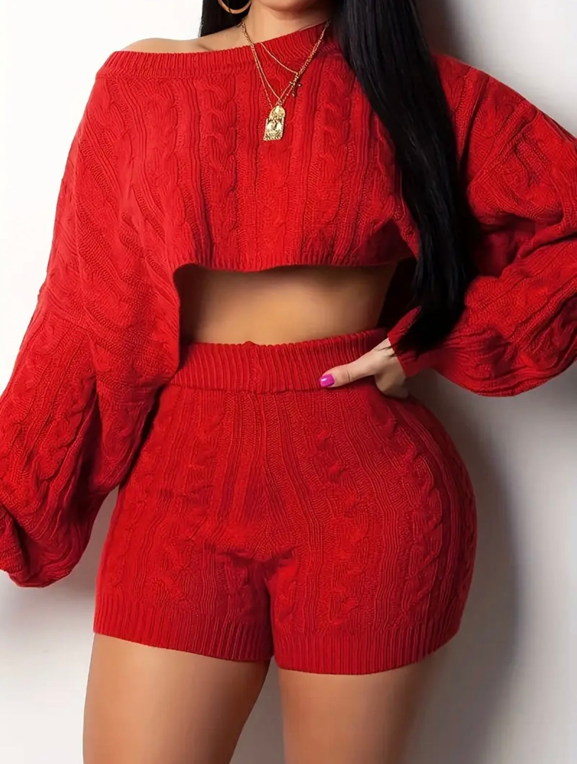“Qualla Quilt” Red 2 Piece Set