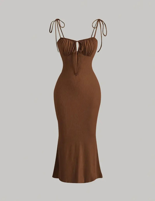 “Yuri” Brown Dress