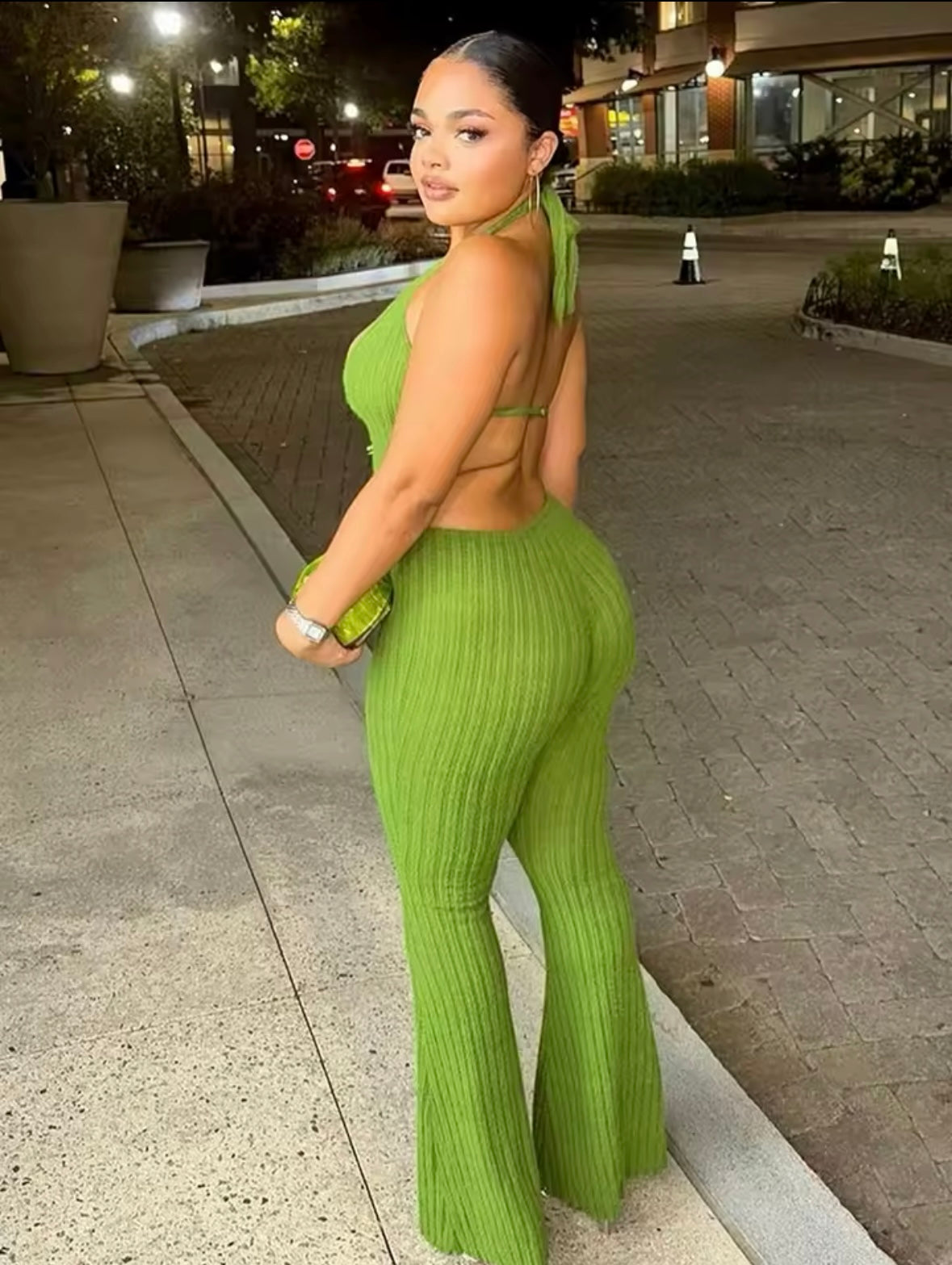 “Chanel” Green Jumpsuit