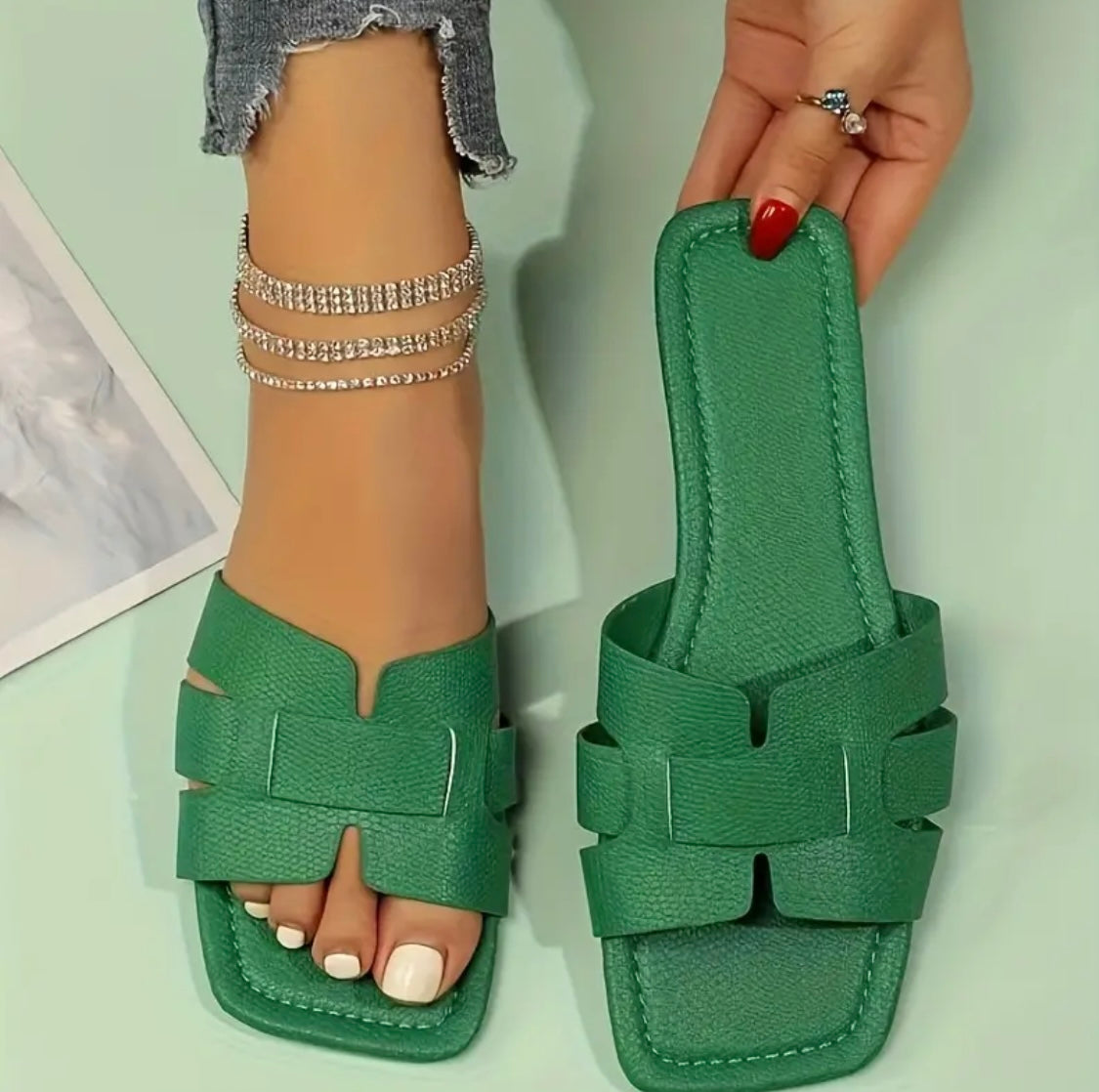 “Imani” Green Slide