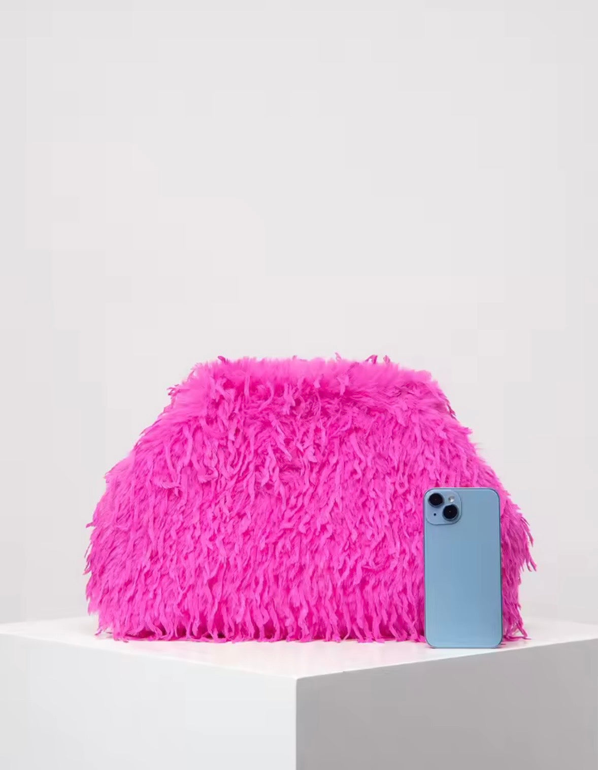 “Maddie” Hot Pink Furr Handbag