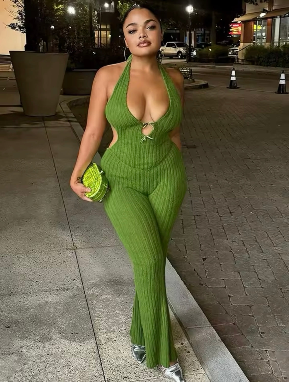 “Chanel” Green Jumpsuit