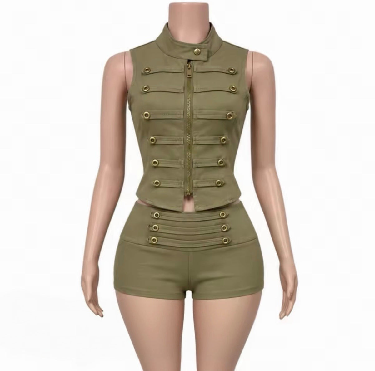 “Major Attitude” Nude 2 Piece Set