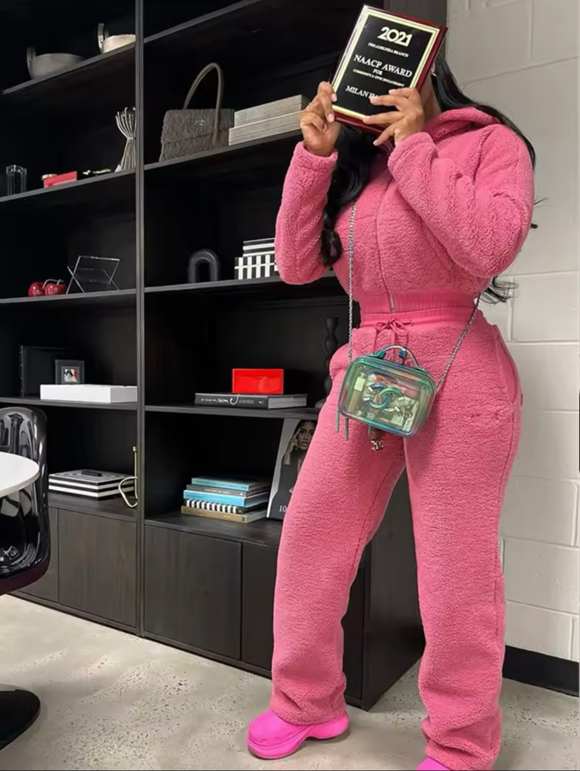 “Keep Me Warm” Pink 2 Piece Set
