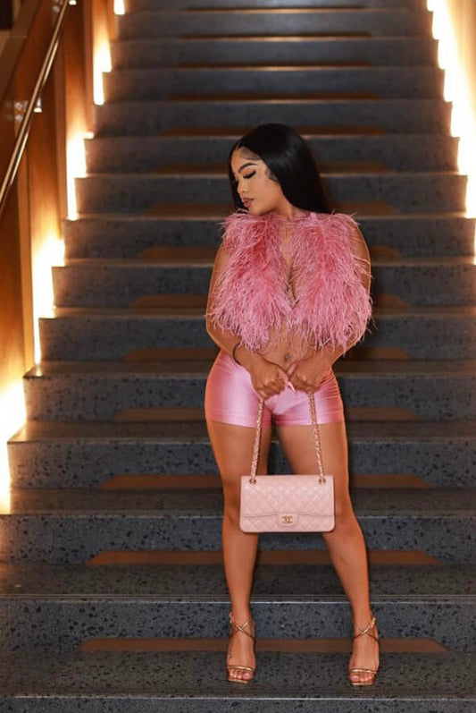 “Sacred Furr” Pink 2 Piece Set