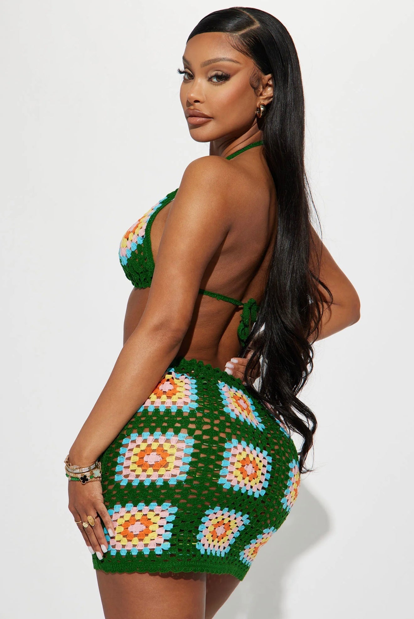 “Oddessy” Green Knit 2 Piece Set