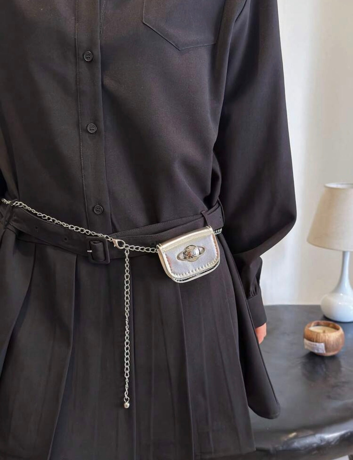 “Universe” Black Handbag