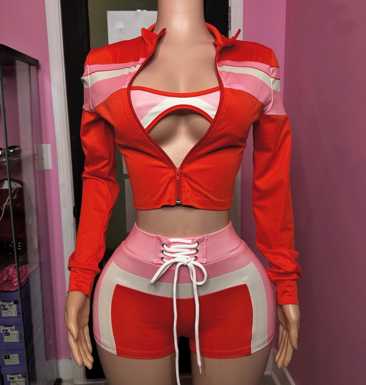 “Serve It Up” Red 3 Piece Set
