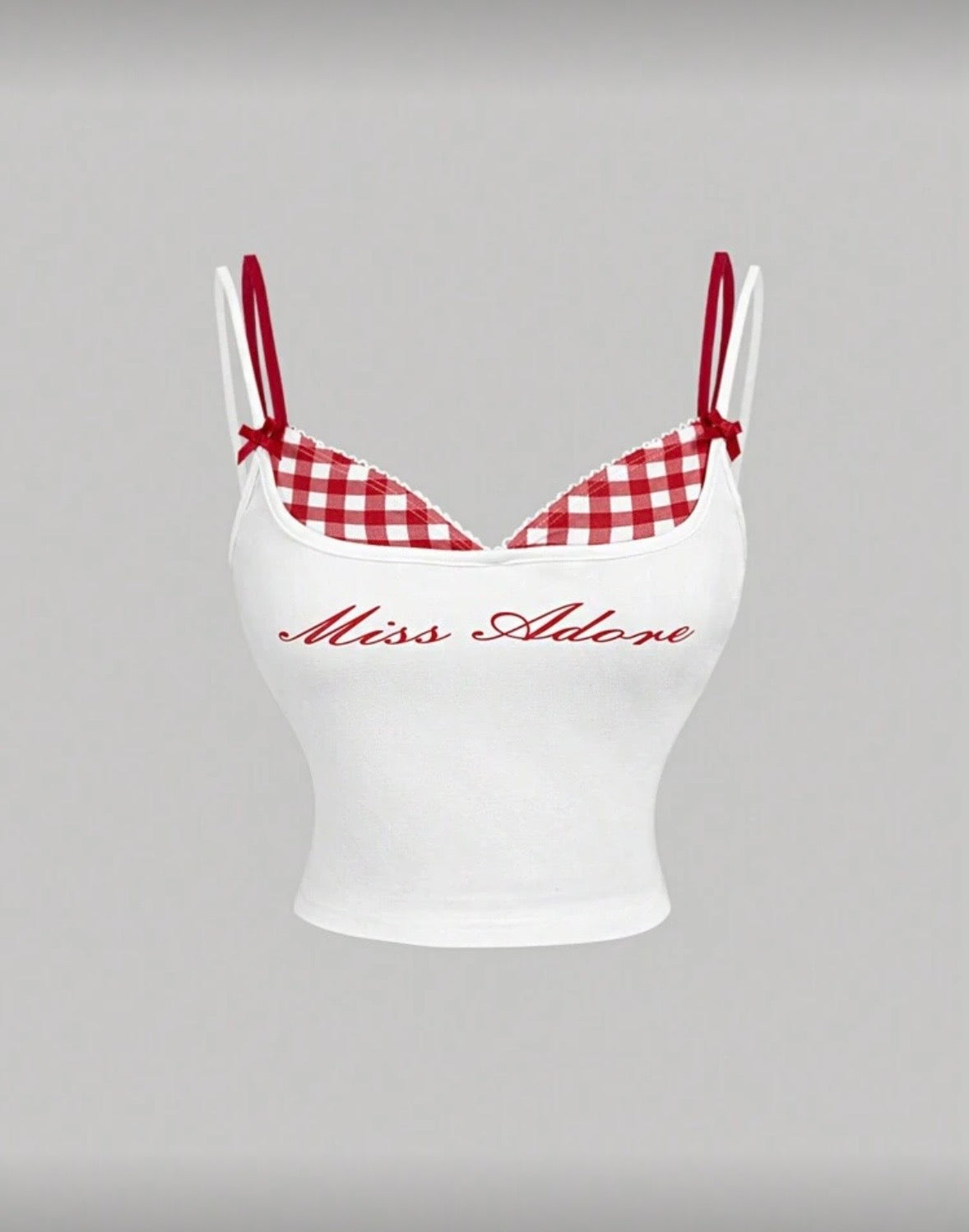 “Check Mate” Red Shorts