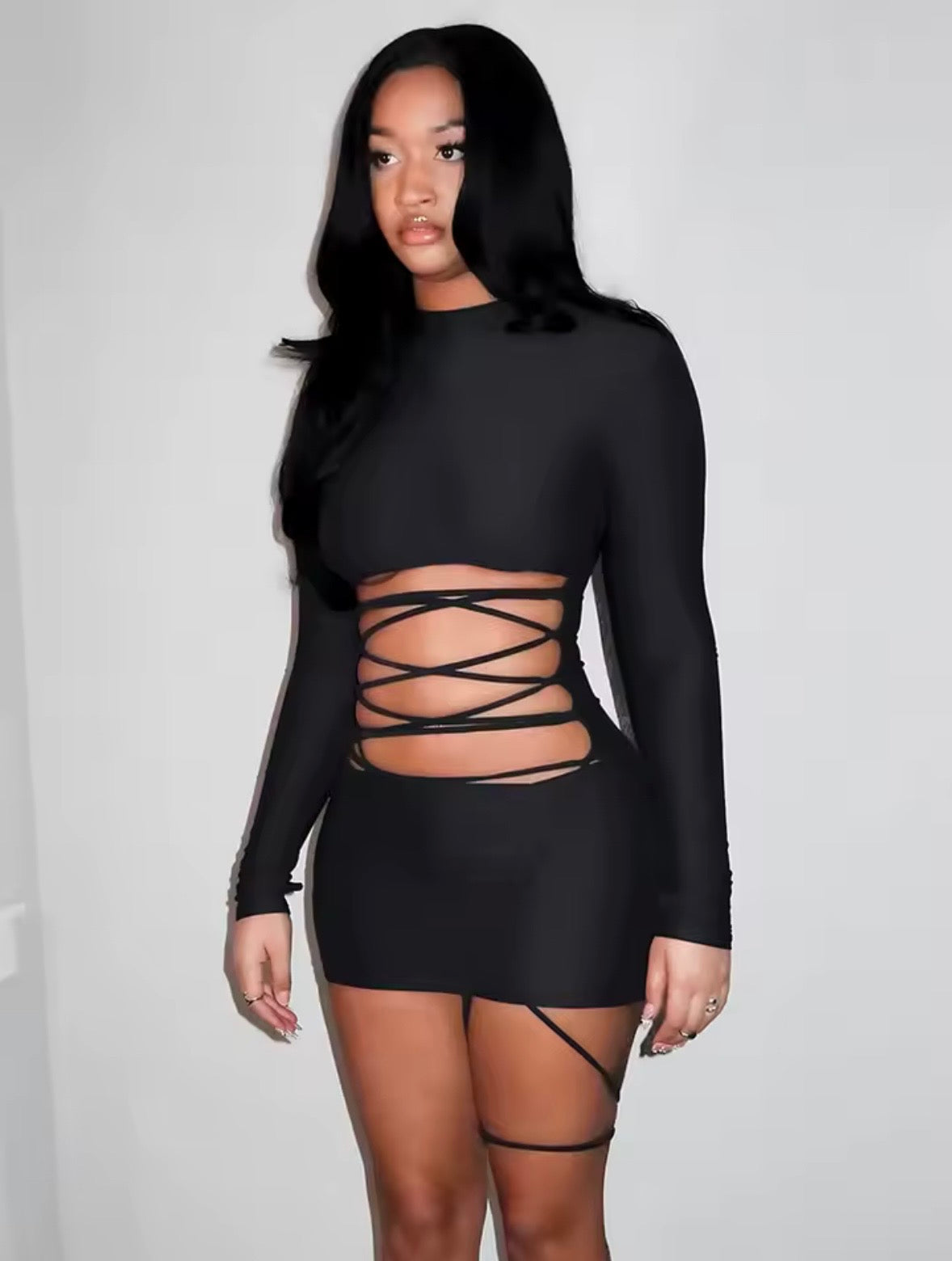 “Cordelia” Black Dress