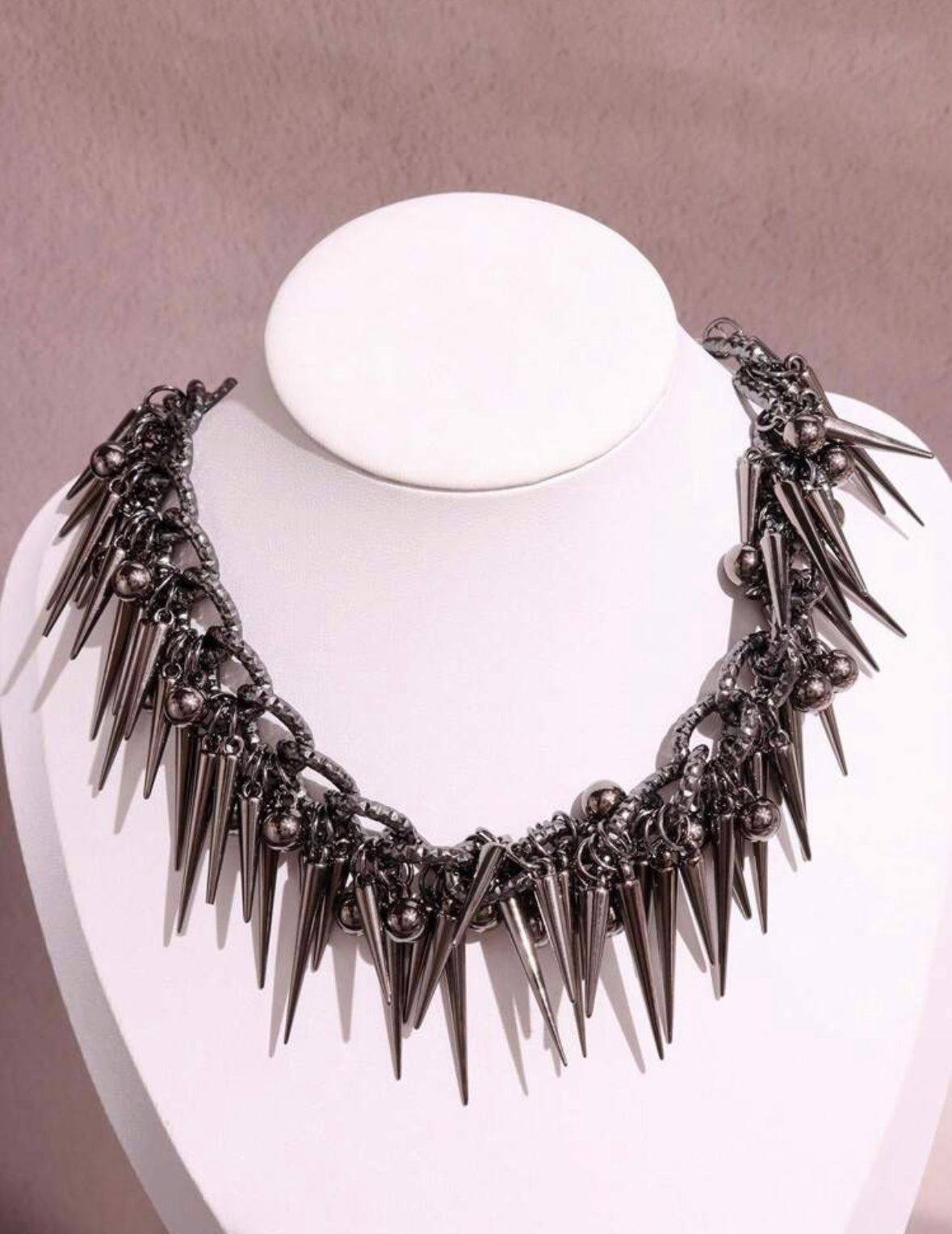 “Dimish Spikes” Necklace
