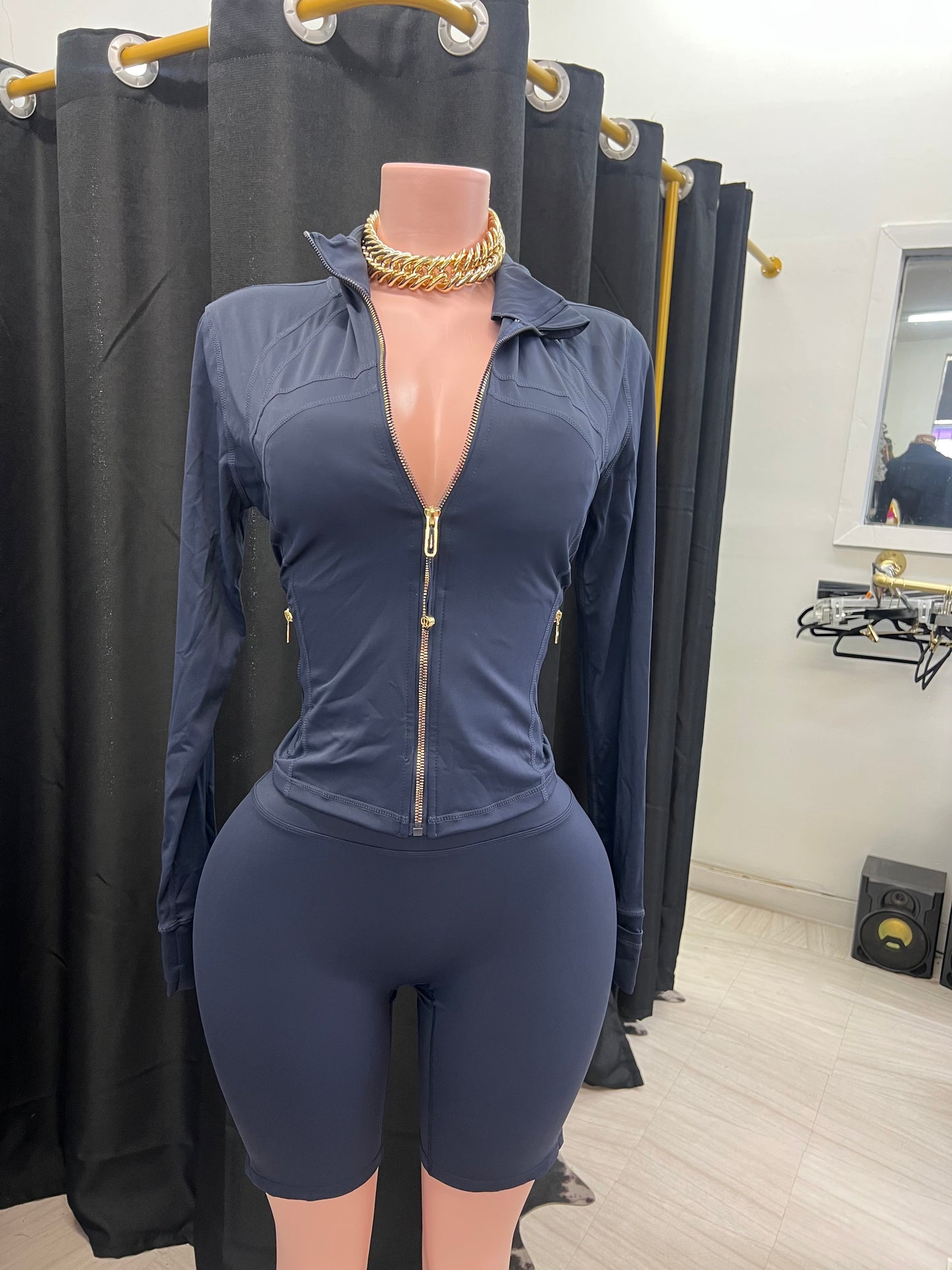 “Lululemon” Navy Blue 2 Piece Set
