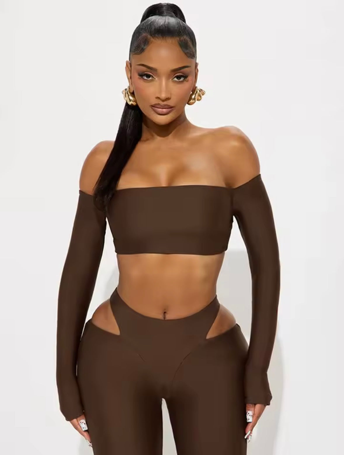 “Impressive” Brown 2 Piece Set