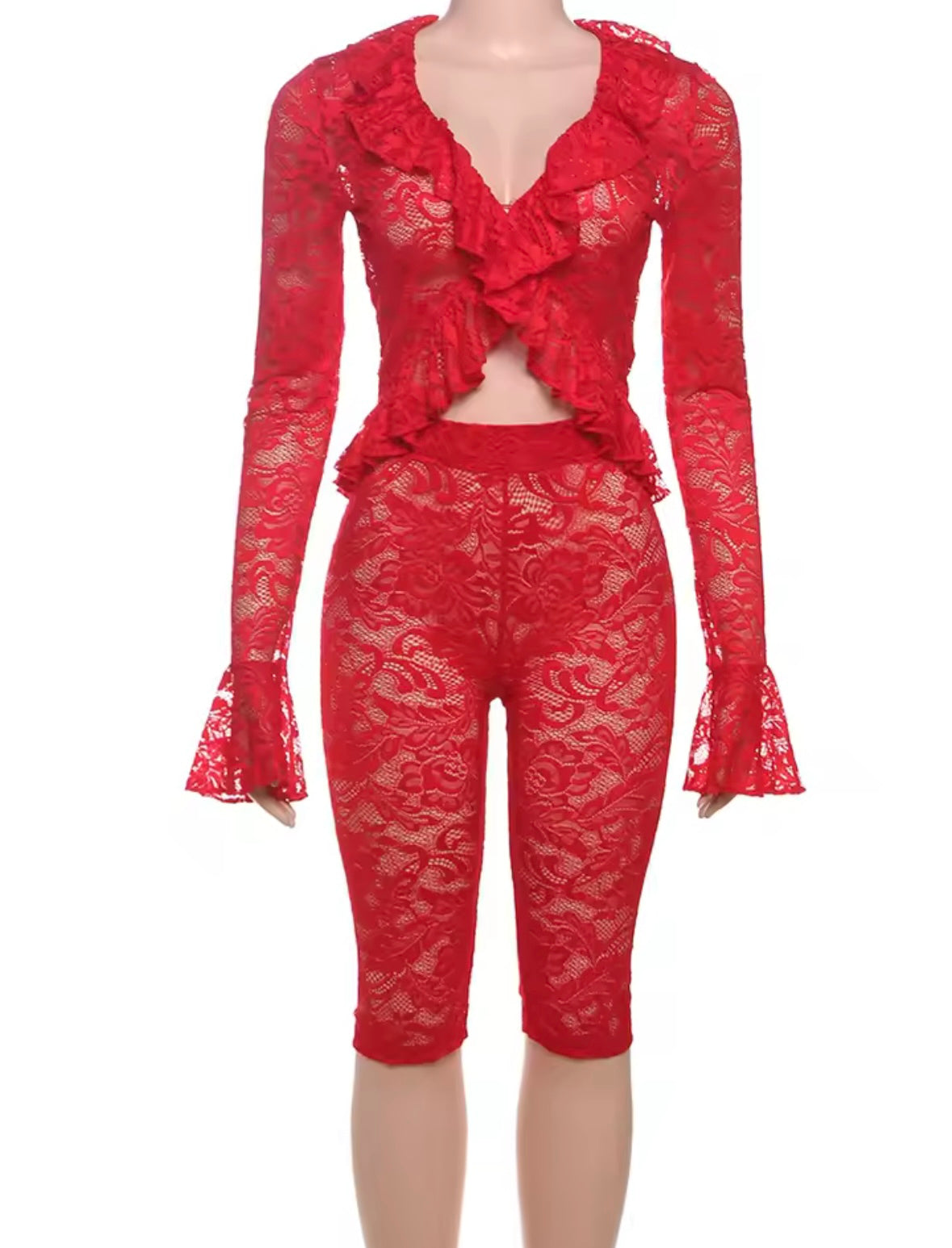 “Last Lace” Red 2 Piece Set