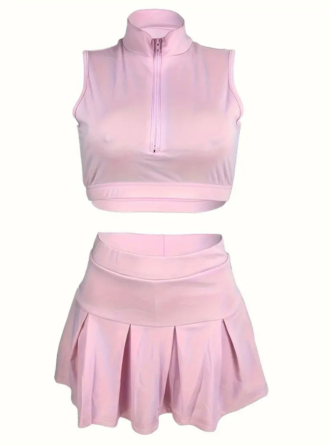 “Tiana” Pink Tennis Skort Set