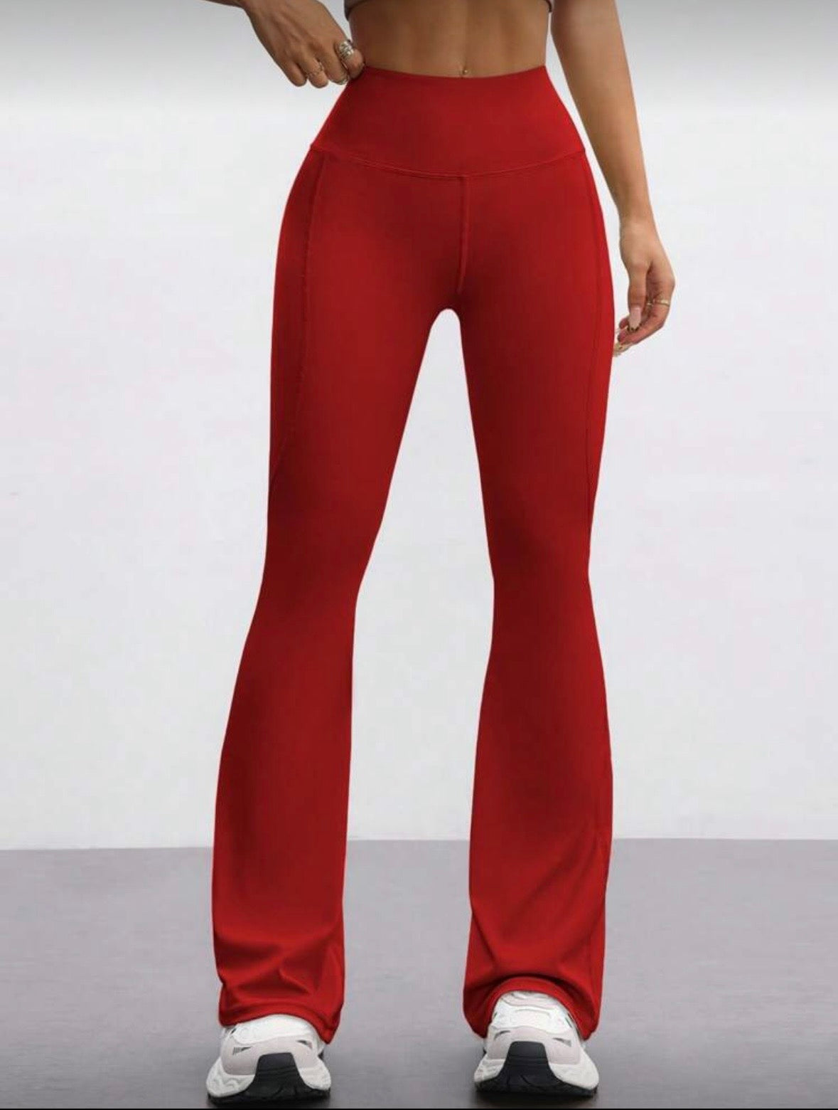 “Farrah Flare” Red Pants