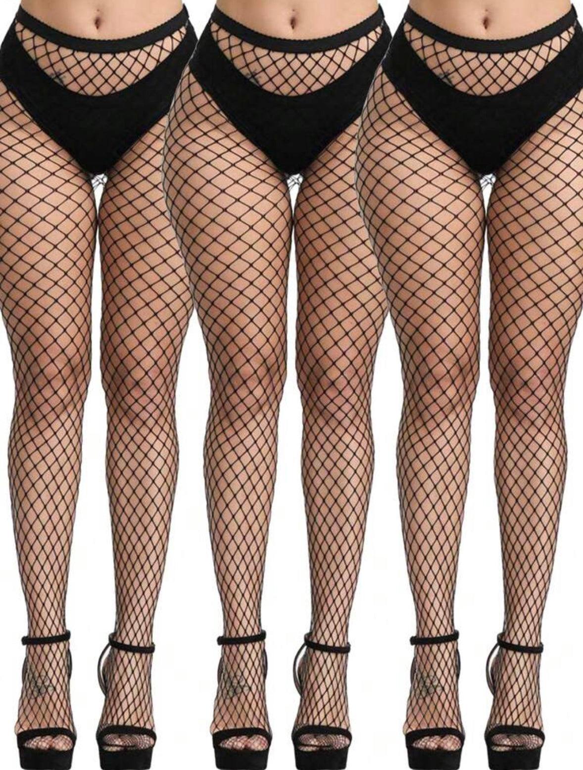 “Dani” Black Full Stocking