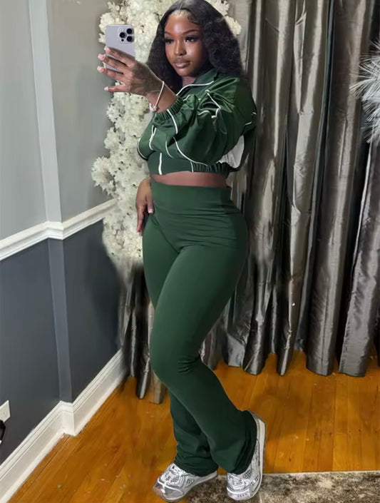 “Traction” Green 2 Piece Set