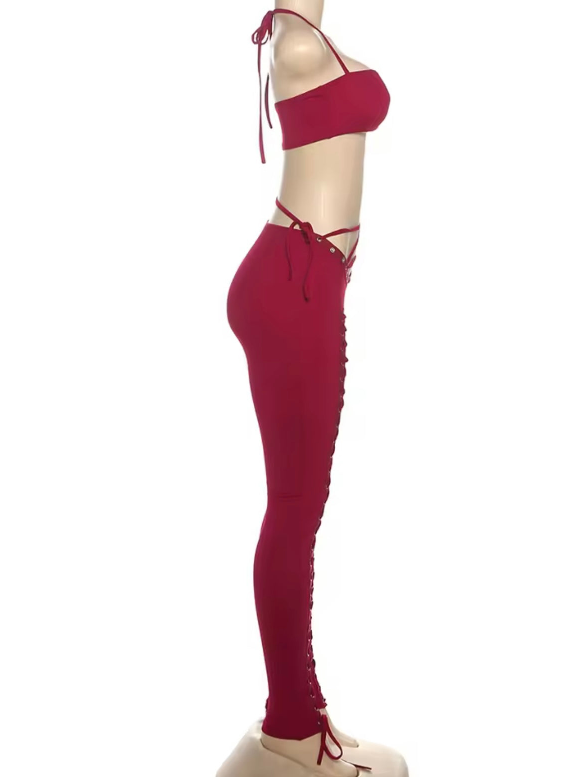 “Slay Train” Burgundy 2 Piece Set