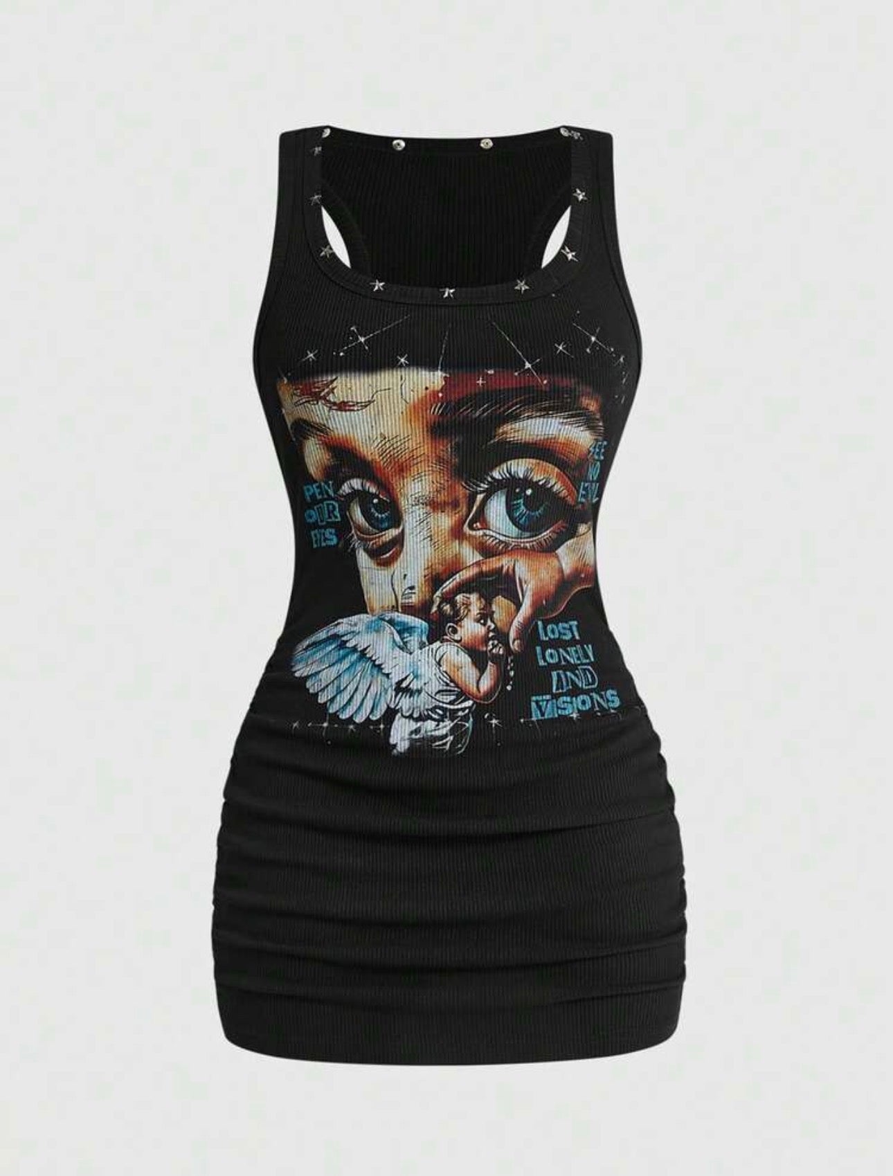 “See No Evil” Black Dress