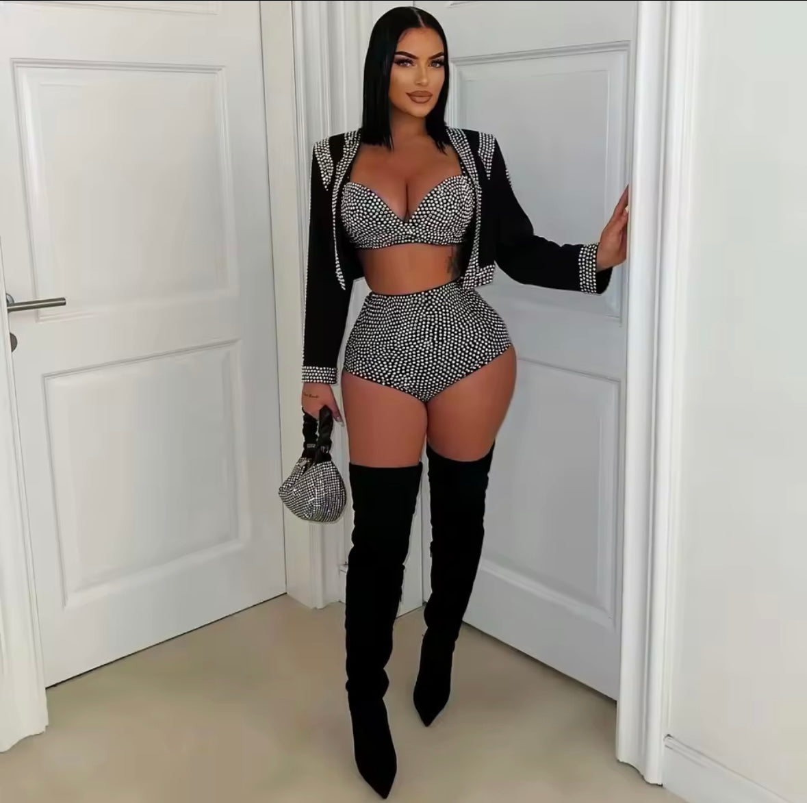 “Baddest Chick” Black 3 Piece Set