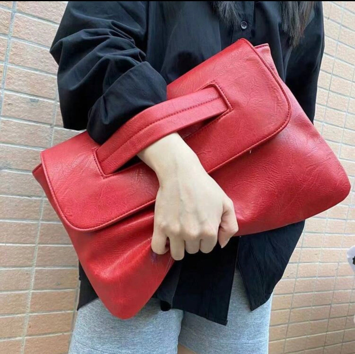 “Fierce” Green Oversized Handbag