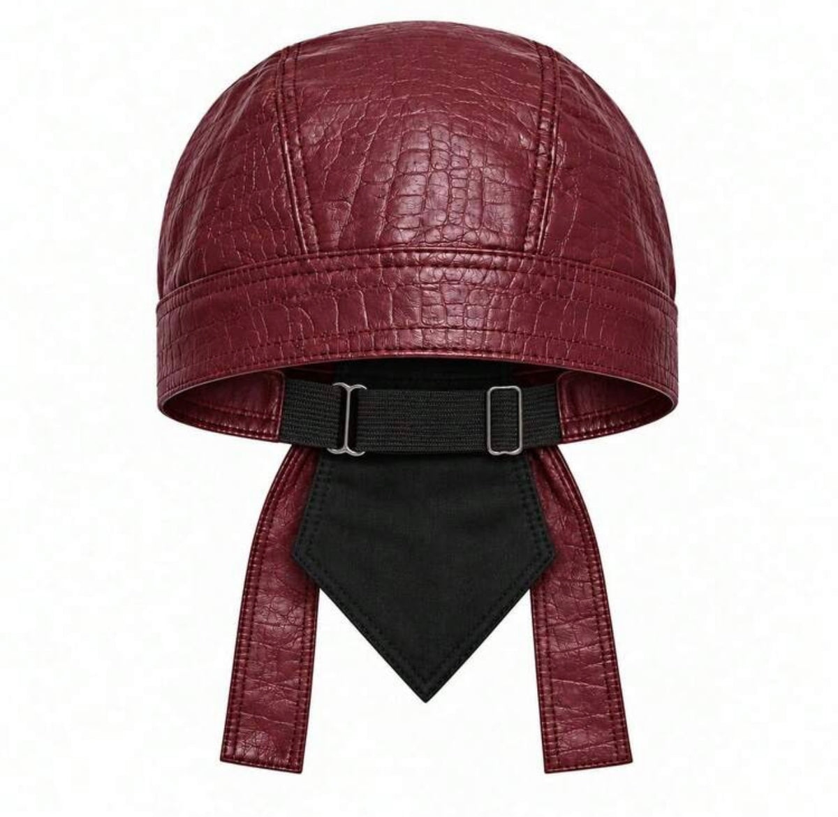 “Biker Hat” Burgundy Cap