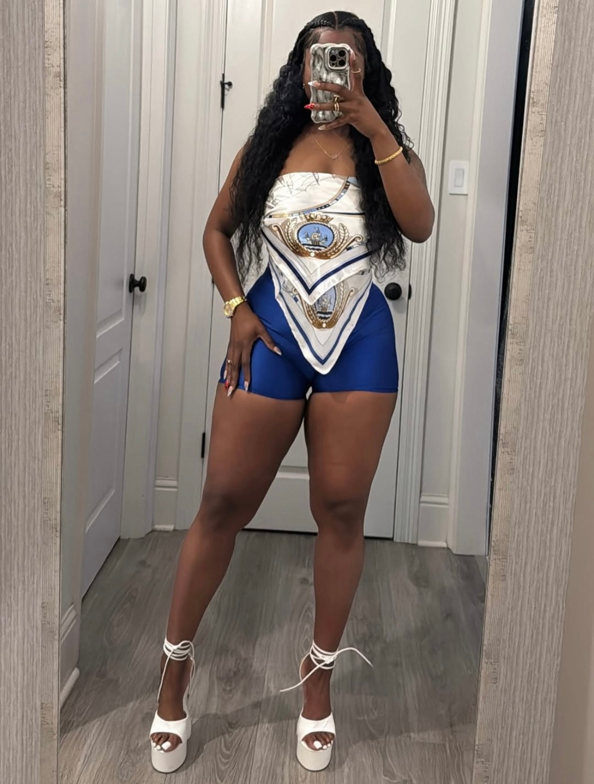 “Just A Girl” Gold 2 Piece Set