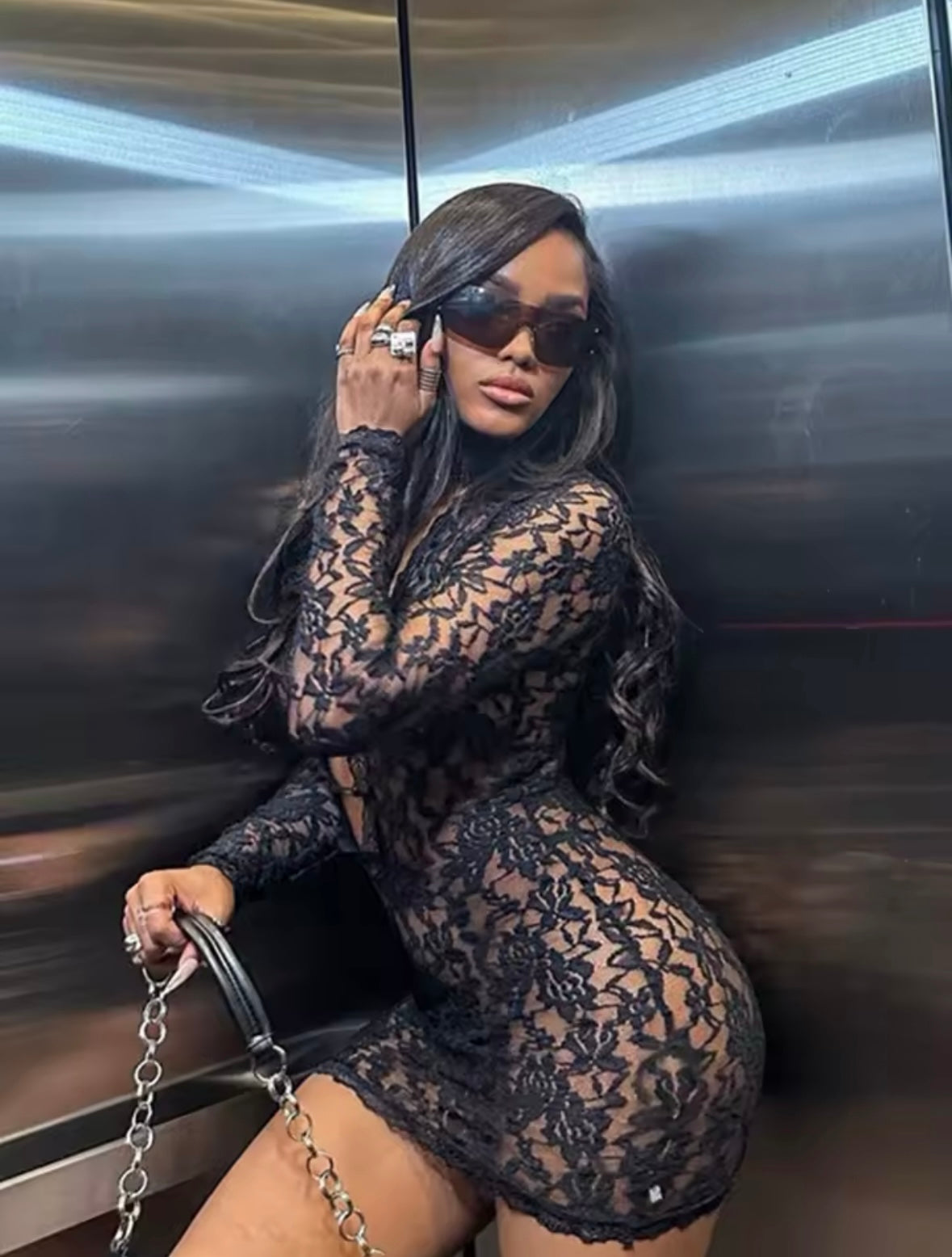 “Mistress” Black Dress