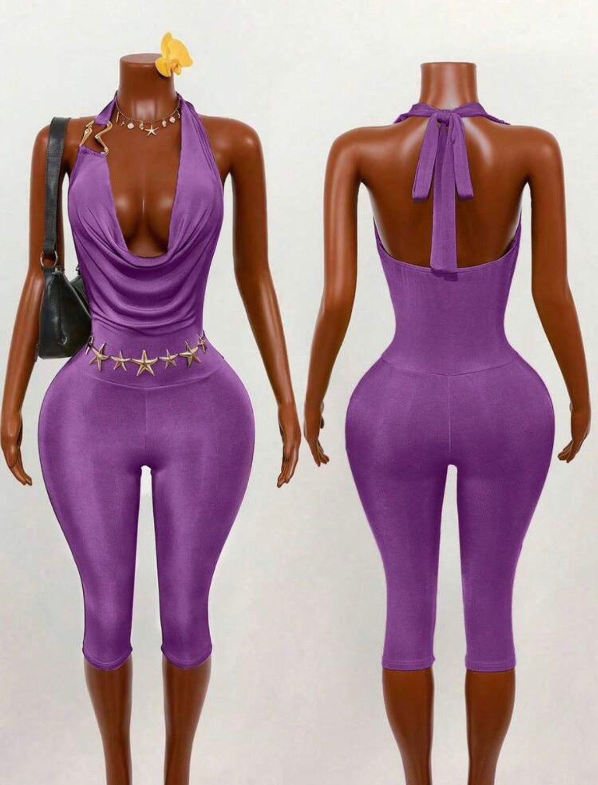 “Divine” Blue Romper
