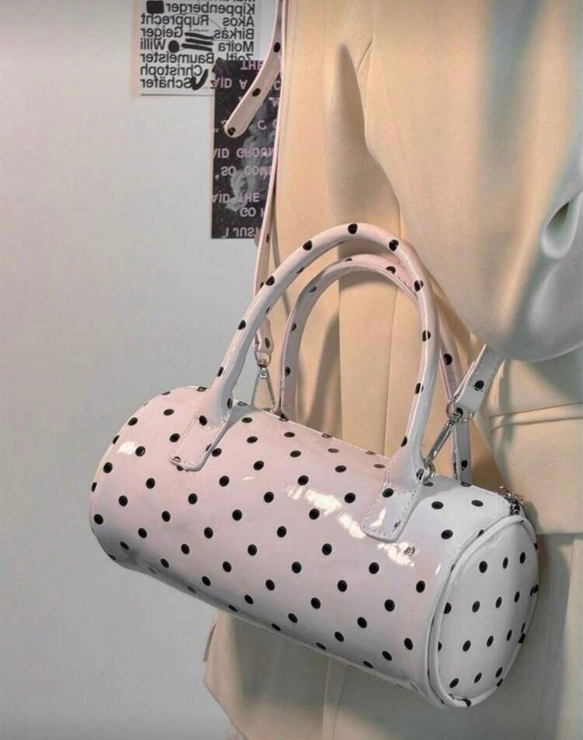 “Polka” Black Handbag