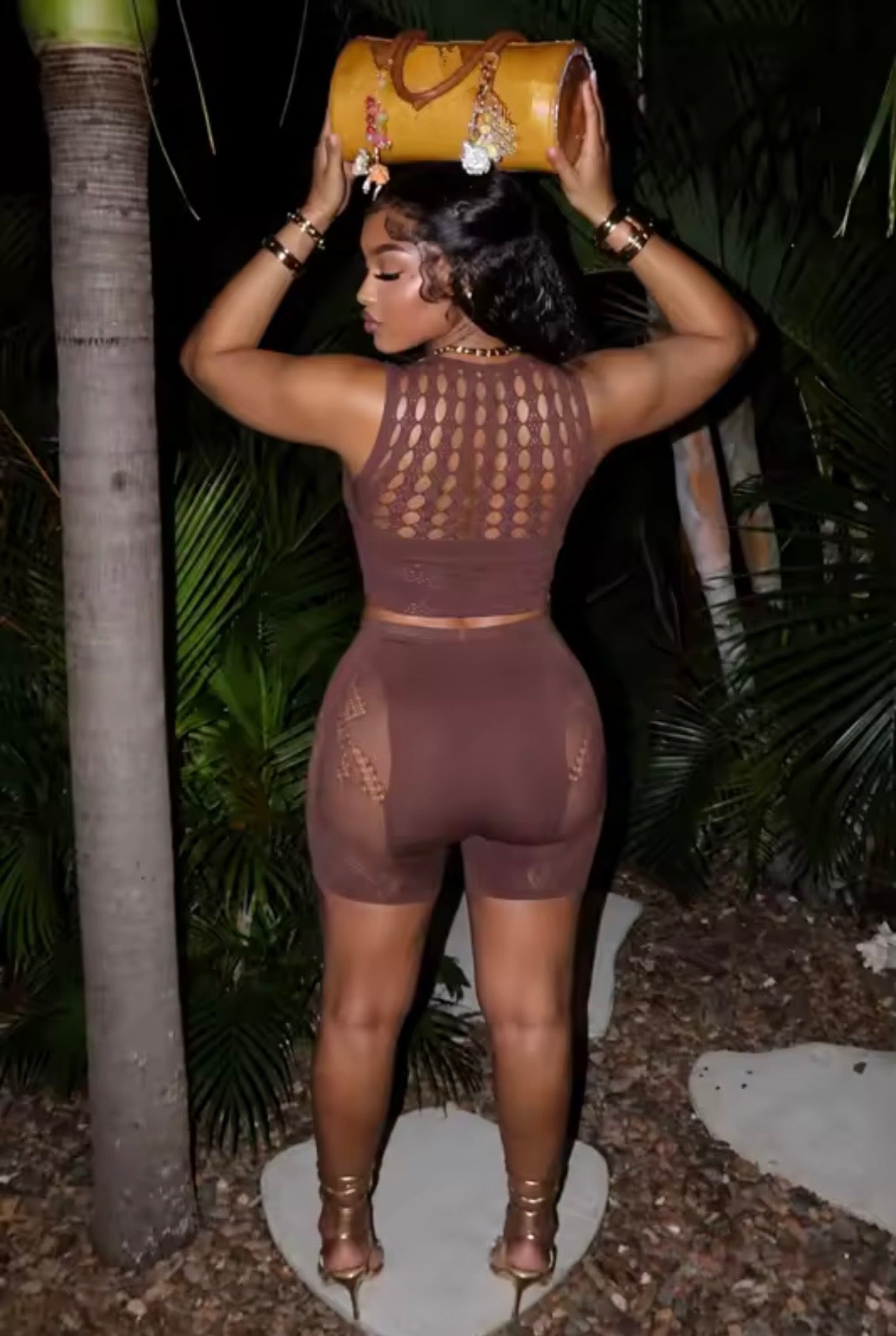“No Pressure” Black 2 Piece Set