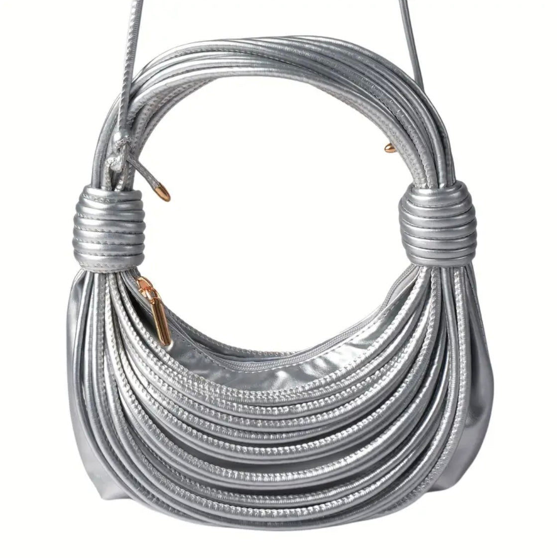 “Rita Rope” Gold Handbag