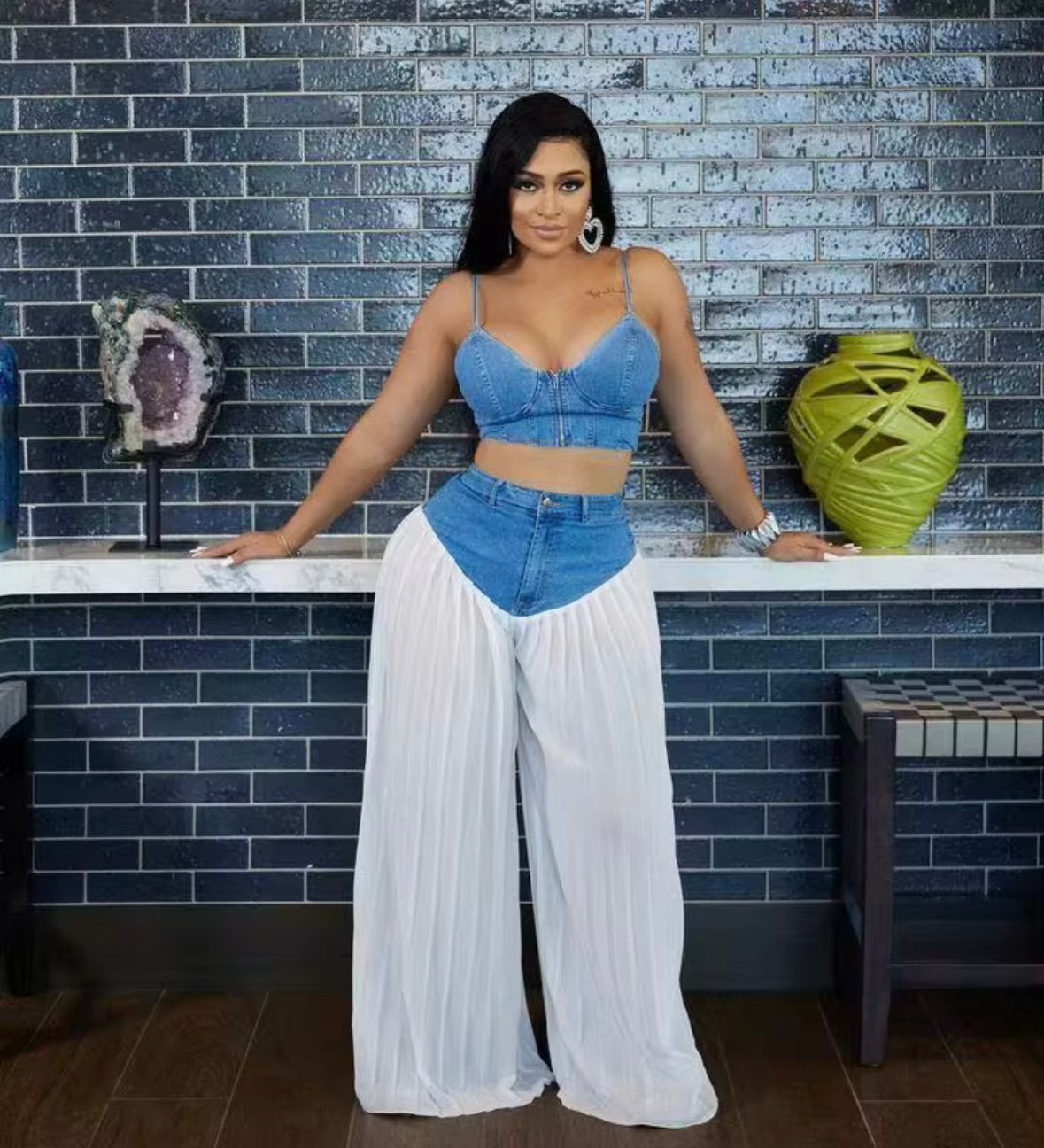 “Mogul Denim” 2 Piece Set