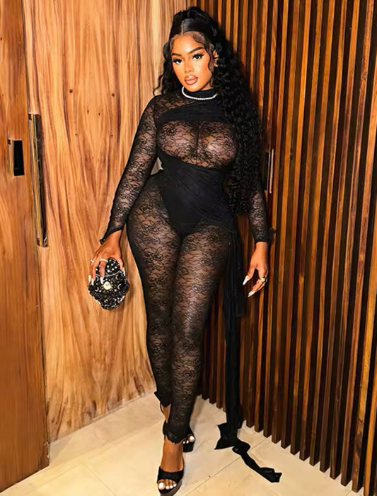 “ Bad Gal” Black Jumpsuit