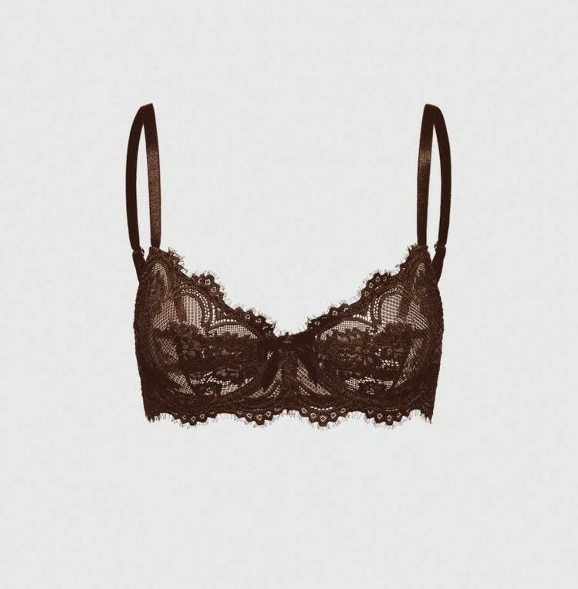 “Lisa Lace” Brown Bralette