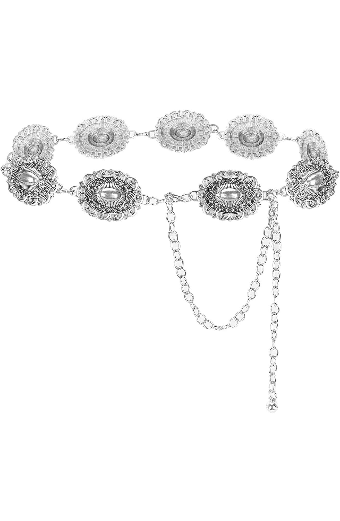 “Tokyo” Silver Chain Belt