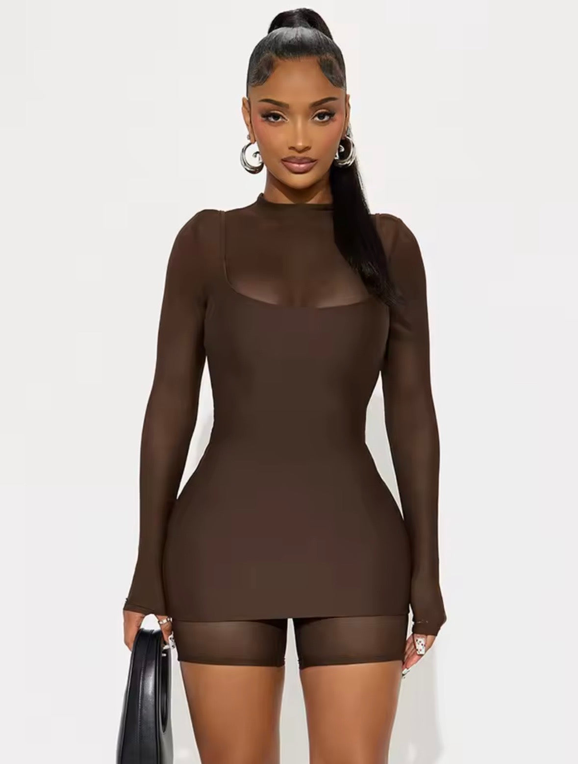 “Misguided” Black Romper