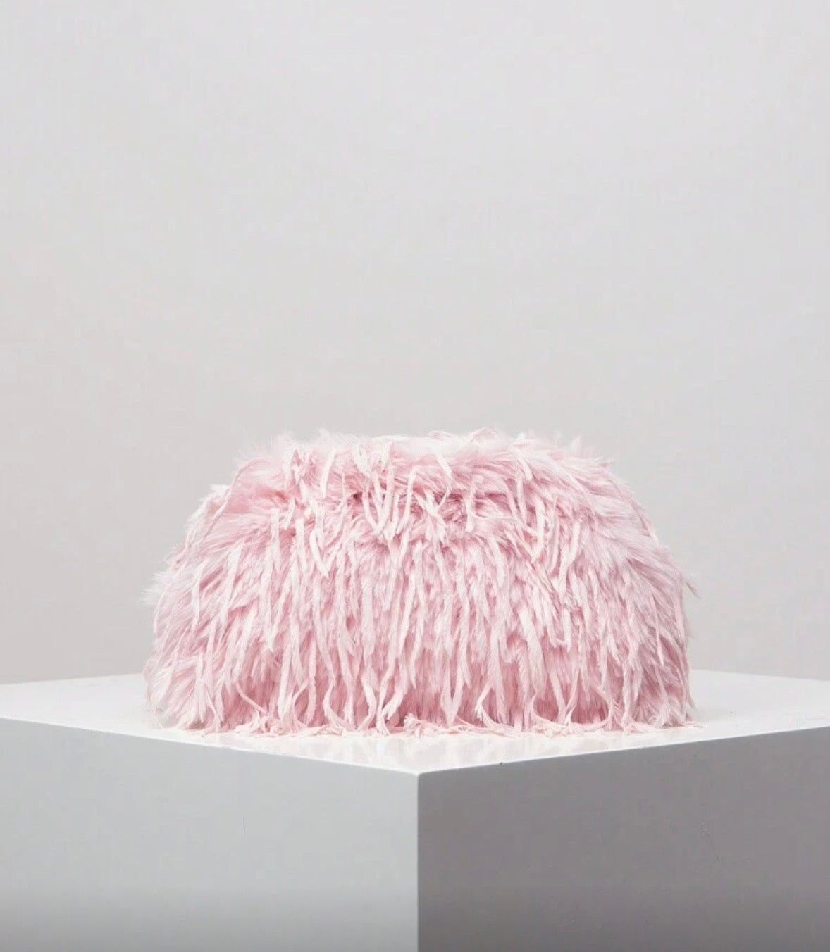 “Maddie” Red Furr Handbag