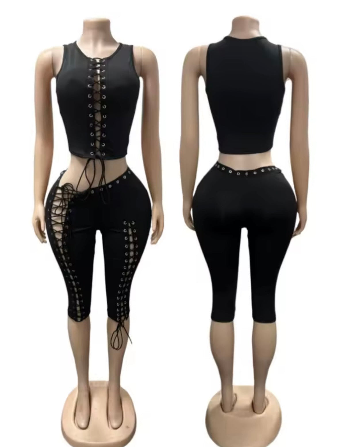 “Bound Together” Black 2 Piece Set