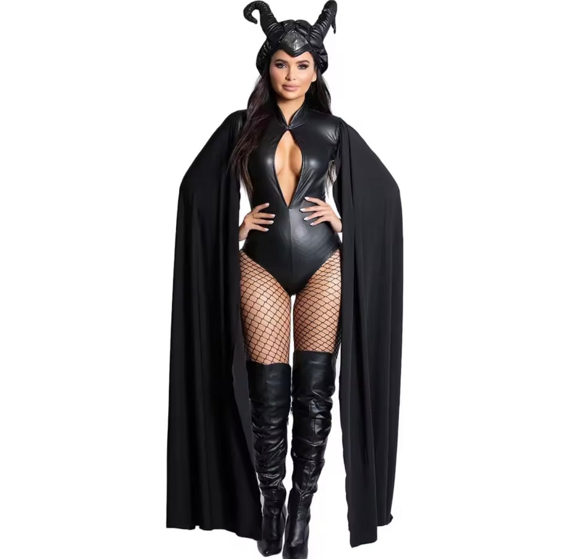 “Evil Queen Witch” Black 2 Piece Costume