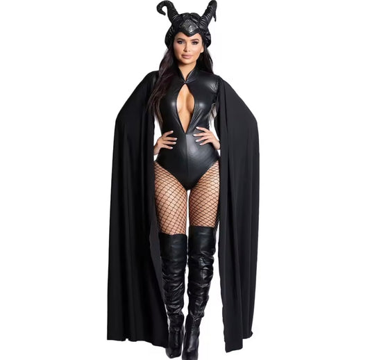 “Evil Queen Witch” Black 2 Piece Costume