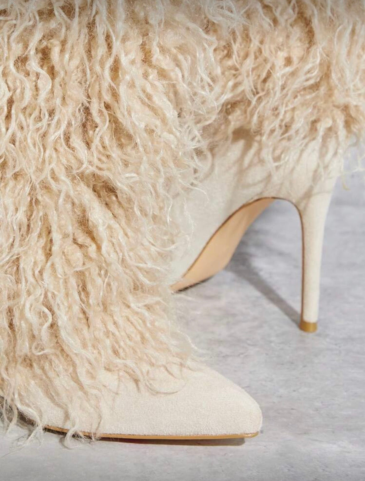 “Lawtey Furr” Nude Boot
