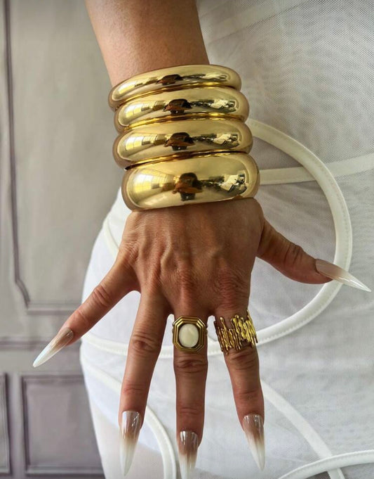 “Nicole” Gold Bangles