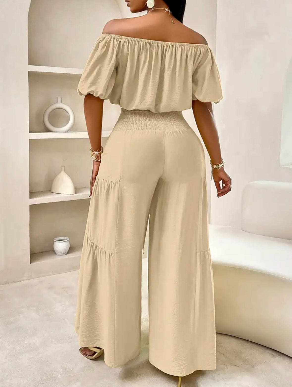 “Lydia Linen” Brown 2 Piece Set